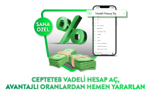 Yeni Mevduatına %41'e Varan Faiz Fırsatı CEPTETEB Vadeli Hesap'ta!